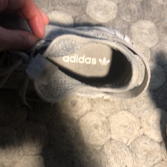 Adidas tubular sneakers grey knit size 10 used condition. - Picture 9 of 10